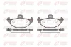 Bremsbelagsatz, Scheibenbremse Hinterachse REMSA 0686.00