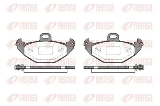 Bremsbelagsatz, Scheibenbremse Hinterachse REMSA 0686.00 Bild Bremsbelagsatz, Scheibenbremse Hinterachse REMSA 0686.00