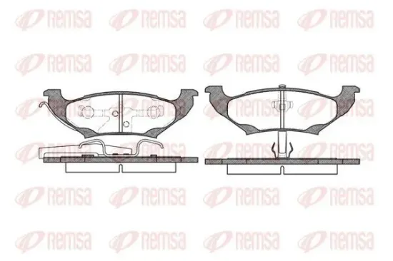 Bremsbelagsatz, Scheibenbremse Hinterachse REMSA 0690.10 Bild Bremsbelagsatz, Scheibenbremse Hinterachse REMSA 0690.10