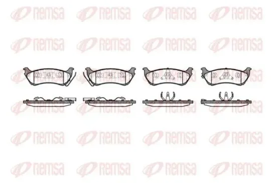 Bremsbelagsatz, Scheibenbremse Hinterachse REMSA 0698.01 Bild Bremsbelagsatz, Scheibenbremse Hinterachse REMSA 0698.01