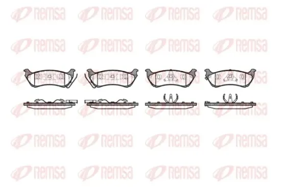 Bremsbelagsatz, Scheibenbremse Hinterachse REMSA 0698.01 Bild Bremsbelagsatz, Scheibenbremse Hinterachse REMSA 0698.01