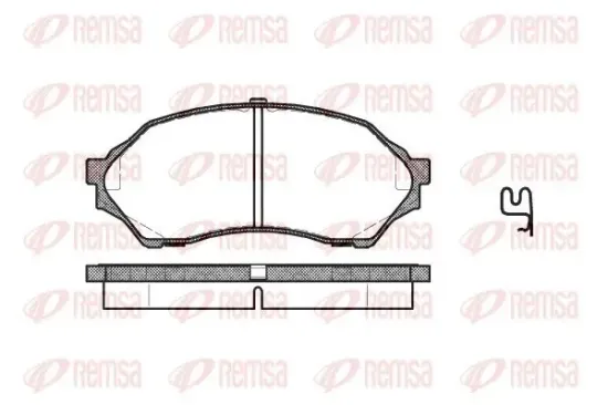 Bremsbelagsatz, Scheibenbremse REMSA 0699.00 Bild Bremsbelagsatz, Scheibenbremse REMSA 0699.00