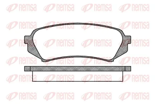 Bremsbelagsatz, Scheibenbremse Hinterachse REMSA 0706.00