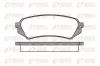 Bremsbelagsatz, Scheibenbremse Hinterachse REMSA 0706.00
