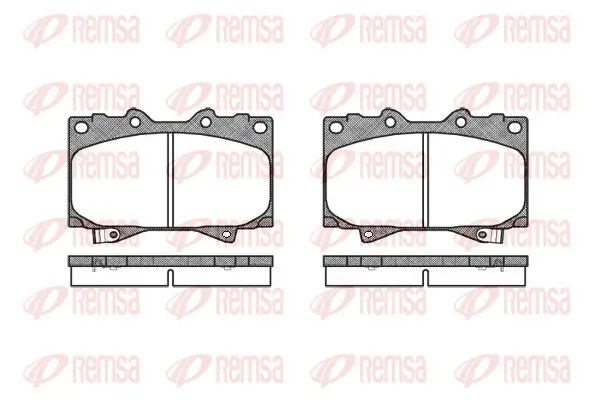 Bremsbelagsatz, Scheibenbremse Vorderachse REMSA 0707.04