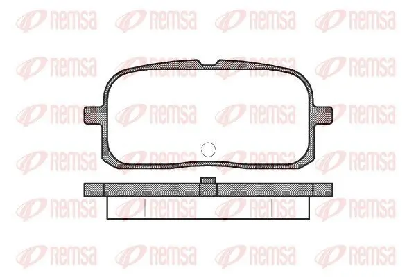 Bremsbelagsatz, Scheibenbremse Hinterachse REMSA 0715.00
