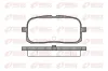 Bremsbelagsatz, Scheibenbremse Hinterachse REMSA 0715.00