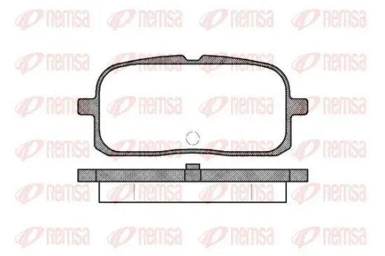 Bremsbelagsatz, Scheibenbremse Hinterachse REMSA 0715.00 Bild Bremsbelagsatz, Scheibenbremse Hinterachse REMSA 0715.00