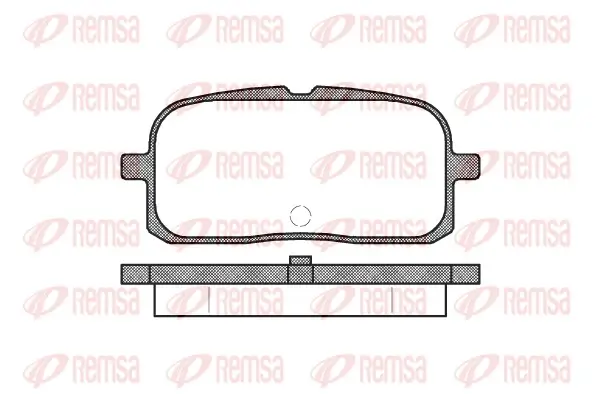 Bremsbelagsatz, Scheibenbremse Hinterachse REMSA 0715.00