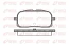 Bremsbelagsatz, Scheibenbremse Hinterachse REMSA 0715.00