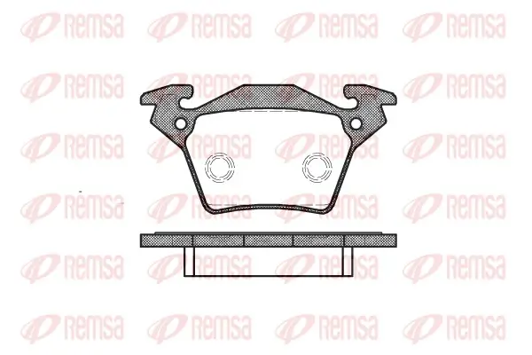 Bremsbelagsatz, Scheibenbremse Hinterachse REMSA 0717.00