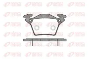 Bremsbelagsatz, Scheibenbremse Hinterachse REMSA 0717.00
