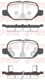 Bremsbelagsatz, Scheibenbremse Hinterachse REMSA 0727.32