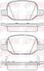 Bremsbelagsatz, Scheibenbremse Hinterachse REMSA 0727.52