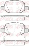 Bremsbelagsatz, Scheibenbremse Hinterachse REMSA 0727.52