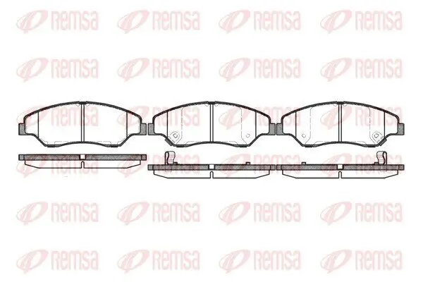 Bremsbelagsatz, Scheibenbremse Vorderachse REMSA 0739.02