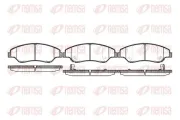 Bremsbelagsatz, Scheibenbremse Vorderachse REMSA 0739.02
