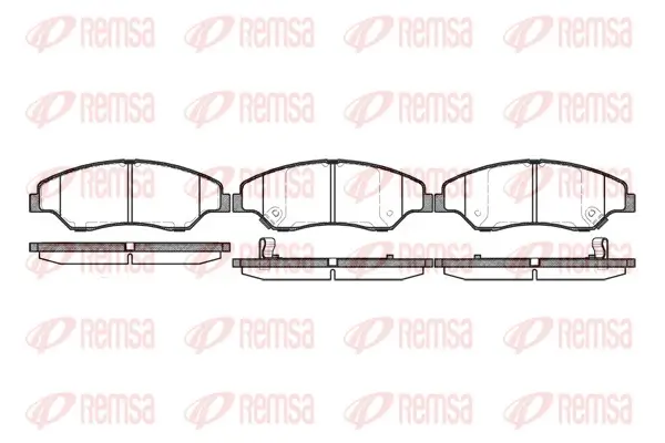 Bremsbelagsatz, Scheibenbremse Vorderachse REMSA 0739.02