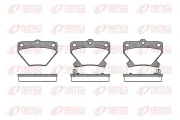 Bremsbelagsatz, Scheibenbremse Hinterachse REMSA 0741.02