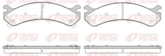 Bremsbelagsatz, Scheibenbremse REMSA 0756.02 Bild Bremsbelagsatz, Scheibenbremse REMSA 0756.02