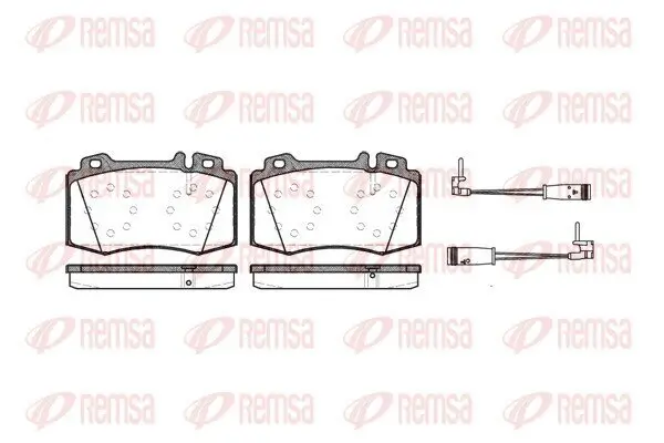 Bremsbelagsatz, Scheibenbremse Vorderachse REMSA 0769.02