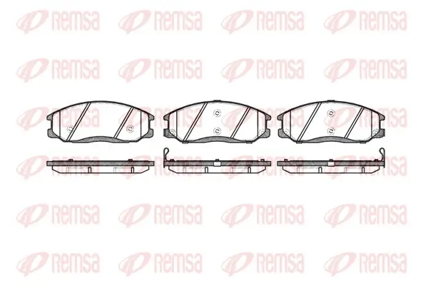 Bremsbelagsatz, Scheibenbremse Vorderachse REMSA 0771.02