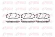 Bremsbelagsatz, Scheibenbremse Vorderachse REMSA 0771.02