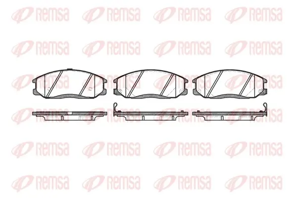 Bremsbelagsatz, Scheibenbremse Vorderachse REMSA 0771.22