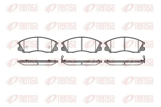 Bremsbelagsatz, Scheibenbremse Vorderachse REMSA 0771.32 Bild Bremsbelagsatz, Scheibenbremse Vorderachse REMSA 0771.32