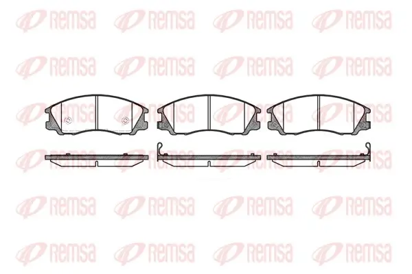 Bremsbelagsatz, Scheibenbremse Vorderachse REMSA 0771.32