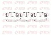 Bremsbelagsatz, Scheibenbremse Vorderachse REMSA 0771.32