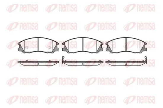 Bremsbelagsatz, Scheibenbremse Vorderachse REMSA 0771.32 Bild Bremsbelagsatz, Scheibenbremse Vorderachse REMSA 0771.32