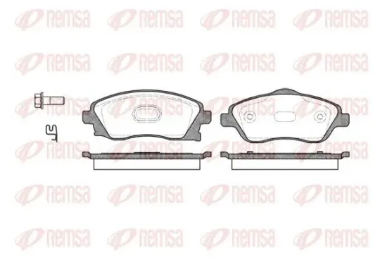 Bremsbelagsatz, Scheibenbremse REMSA 0774.12 Bild Bremsbelagsatz, Scheibenbremse REMSA 0774.12