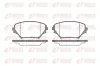 Bremsbelagsatz, Scheibenbremse Vorderachse REMSA 0813.00