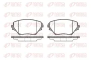 Bremsbelagsatz, Scheibenbremse Vorderachse REMSA 0813.00