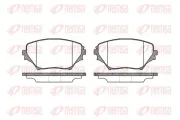 Bremsbelagsatz, Scheibenbremse Vorderachse REMSA 0813.00