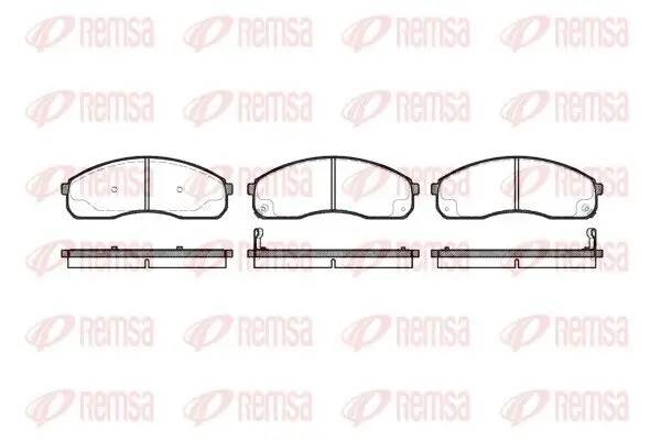 Bremsbelagsatz, Scheibenbremse Vorderachse REMSA 0821.12