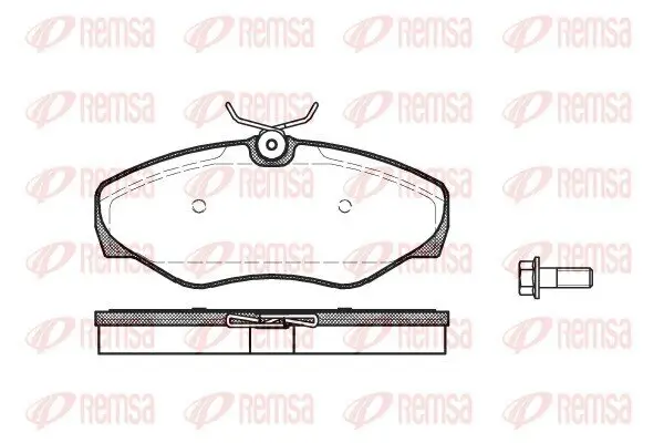 Bremsbelagsatz, Scheibenbremse REMSA 0834.00 Bild Bremsbelagsatz, Scheibenbremse REMSA 0834.00