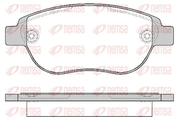 Bremsbelagsatz, Scheibenbremse Vorderachse REMSA 0841.00