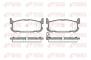 Bremsbelagsatz, Scheibenbremse Hinterachse REMSA 0853.12