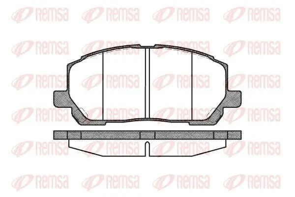 Bremsbelagsatz, Scheibenbremse REMSA 0855.00