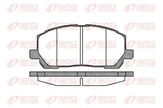 Bremsbelagsatz, Scheibenbremse Vorderachse REMSA 0855.00 Bild Bremsbelagsatz, Scheibenbremse Vorderachse REMSA 0855.00