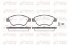 Bremsbelagsatz, Scheibenbremse Vorderachse REMSA 0858.10
