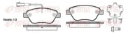 Bremsbelagsatz, Scheibenbremse Vorderachse REMSA 0858.32