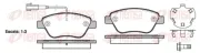 Bremsbelagsatz, Scheibenbremse Vorderachse REMSA 0858.32