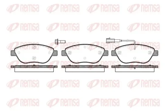 Bremsbelagsatz, Scheibenbremse Vorderachse REMSA 0859.01 Bild Bremsbelagsatz, Scheibenbremse Vorderachse REMSA 0859.01