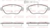 Bremsbelagsatz, Scheibenbremse Vorderachse REMSA 0859.45