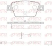 Bremsbelagsatz, Scheibenbremse Hinterachse REMSA 0861.12