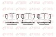Bremsbelagsatz, Scheibenbremse Hinterachse REMSA 0877.02
