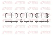 Bremsbelagsatz, Scheibenbremse Hinterachse REMSA 0877.02
